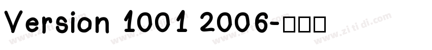 Version 1001 2006字体转换